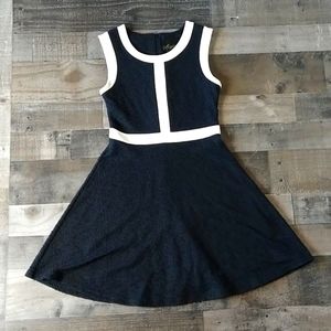 Mcginn Black & White Sleeveless Dress